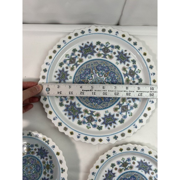 5 Pcs Dinnerware Set Of‎ Sango Japan One World Lapland Blue 8006 EUC - Picture 10 of 11